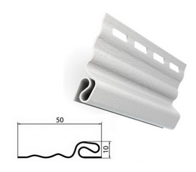 Стартовая планка белая для сайдинга от производителя  Россия по цене 190 р
