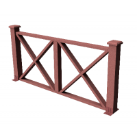 Декоративные ограждения ДПК " Тауэр", Мербау, шлифованное Декоративные ограждения ДПК " Тауэр", Мербау, шлифованное