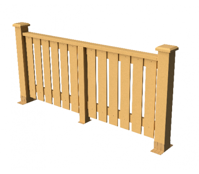 Декоративные ограждения ДПК " Вилидж", Песчаник, шлифованное от производителя  GrinderDeco по цене 7 116 р