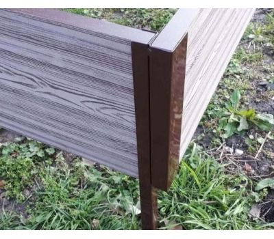 Уголок металлический 90°, для доски 300х30 из ДПК от производителя Holzhof по цене 550 р Уголок металлический 90°, для доски 300х30 из ДПК от производителя Holzhof по цене 550 р