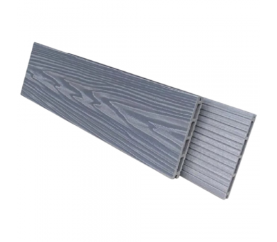 Террасная доска Comfort 3D тиснение + вельвет Серый от производителя  NanoWood по цене 490 р