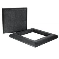 Комплект крышка и юбка из ДПК для столба Чёрный Комплект крышка и юбка из ДПК для столба Чёрный