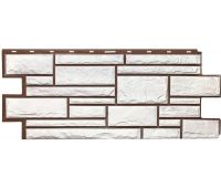 Фасадные панели СЕРИЯ Дикий камень - Белый