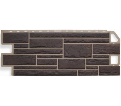 Фасадные панели (цокольный сайдинг) Камень Жженый от производителя  Альта-профиль по цене 632 р