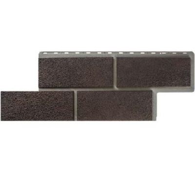 Фасадные панели (цокольный сайдинг) Неаполитанский камень Коричневый от производителя Альта-профиль по цене 598 р Фасадные панели (цокольный сайдинг) Неаполитанский камень Коричневый от производителя Альта-профиль по цене 598 р