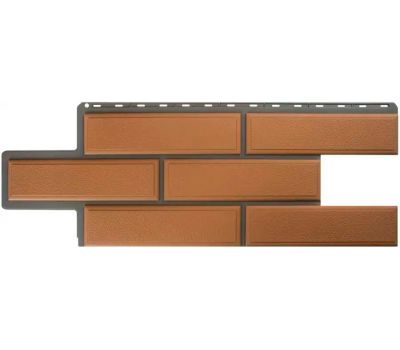 Фасадные панели (цокольный сайдинг) Венецианский камень Персиковый от производителя  Альта-профиль по цене 598 р