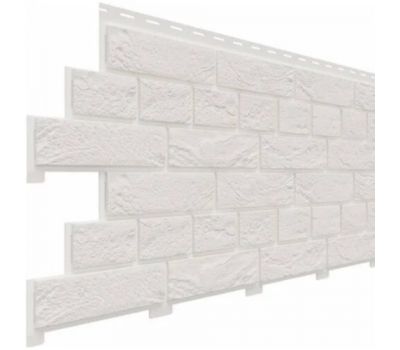Цокольный сайдинг коллекция Кирпич Славянка - Белоснежный от производителя Доломит по цене 480 р Цокольный сайдинг коллекция Кирпич Славянка - Белоснежный от производителя Доломит по цене 480 р