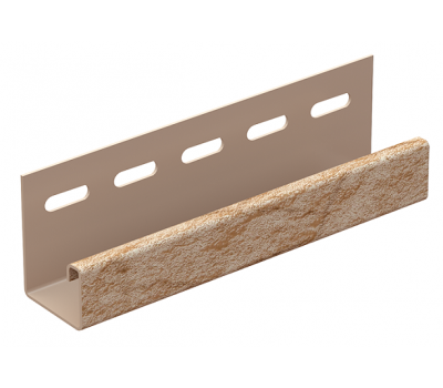 J-планка Стоун-хаус Камень Золотистый от производителя  Ю-Пласт по цене 350 р