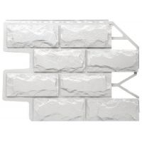 Фасадные панели (цокольный сайдинг) Блок - Молочно-белый