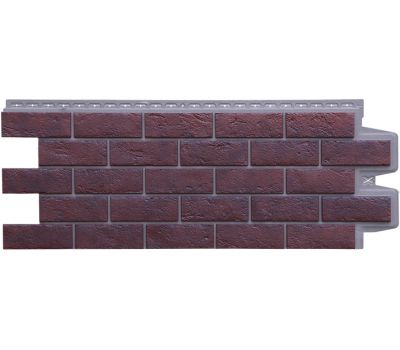 Фасадные панели Cостаренный кирпич Элит Кофе (Жжёный) тёмно-бежевый ШОВ от производителя  Grand Line по цене 704 р