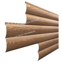 Металлический сайдинг Woodstock-В-28х330 (ECOSTEEL_T-01-Кедр-0.5)