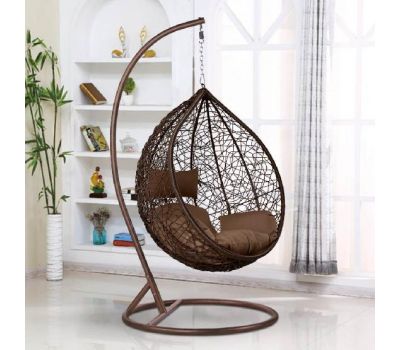 Подвесное кресло из искусственного ротанга AFM-168A-L Brown от производителя  Afina по цене 16 900 р