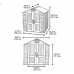 Пластиковый сарай 7'x4,5' (2,1 м х 1,37 м) от производителя  Lifetime по цене 135 000 р