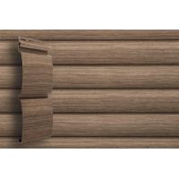 Виниловый сайдинг Tundra Блок-хаус - Кедр Виниловый сайдинг Tundra Блок-хаус - Кедр