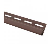 Финишная планка (завершающая полоса) коричневая для сайдинга Финишная планка (завершающая полоса) коричневая для сайдинга