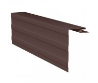 Приоконная планка (околооконный профиль) коричневый для сайдинга Приоконная планка (околооконный профиль) коричневый для сайдинга