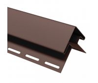 Внешний (наружный) угол коричневый для винилового сайдинга Внешний (наружный) угол коричневый для винилового сайдинга