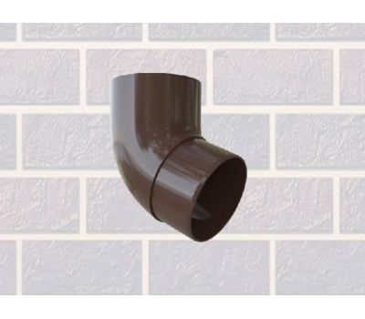 Колено трубы 67° Коричневое от производителя  Альта-профиль по цене 240 р