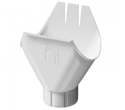 Воронка желоба D125, ПЛОМБИР (RAL 9010) от производителя  Docke по цене 830 р