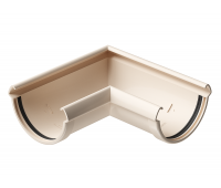 Угол желоба универсал 90° Lux ПВХ Латте Угол желоба универсал 90° Lux ПВХ Латте